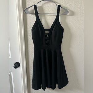 Black Cutout Mini Dress